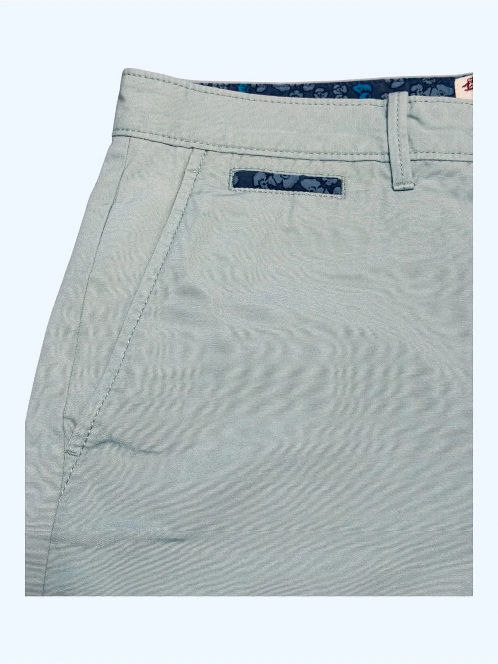 Original Penguin Light Blue Green Chino Shorts Men’s Size 34